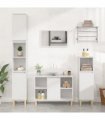 vidaXL Sink Cabinet High Gloss White 80x33x60 cm Engineered Wood