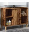vidaXL Bathroom Cabinet Old Wood 80x33x60 cm Engineered Wood