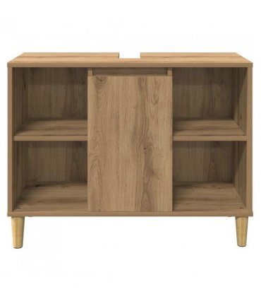 vidaXL Bathroom Cabinet Artisian Oak 80x33x60 cm Engineered Wood