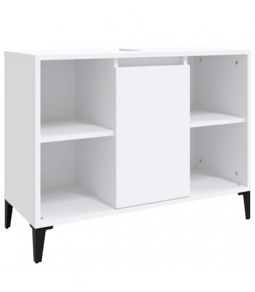 vidaXL Sink Cabinet White 80x33x60 cm Engineered Wood — V0672037800