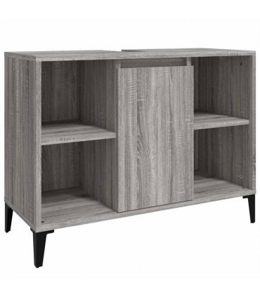 vidaXL Sink Cabinet Grey Sonoma 80x33x60 cm Engineered Wood — V0672037802