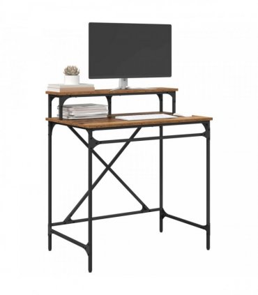 vidaXL Desk Old Wood 80 x 50 x 90 cm Engineered Wood