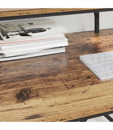 vidaXL Desk Old Wood 80 x 50 x 90 cm Engineered Wood
