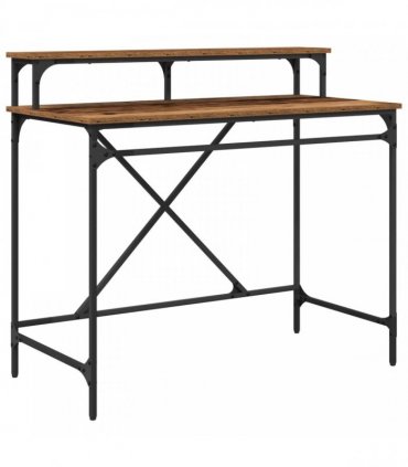 vidaXL Desk Old Wood 100 x 50 x 90 cm Engineered Wood