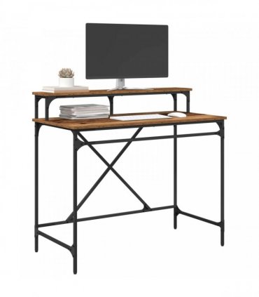 vidaXL Desk Old Wood 100 x 50 x 90 cm Engineered Wood