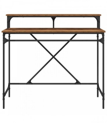 vidaXL Desk Old Wood 100 x 50 x 90 cm Engineered Wood