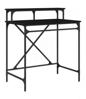 vidaXL Desk Black Oak 80 x 50 x 90 cm Engineered Wood