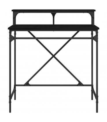 vidaXL Desk Black Oak 80 x 50 x 90 cm Engineered Wood