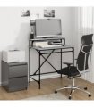 vidaXL Desk Grey Sonoma 80x50x90 cm Engineered Wood and Iron — Size: 80 x 50 x 90 cm