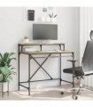 vidaXL Desk Artisan Oak 100 x 50 x 90 cm Engineered Wood