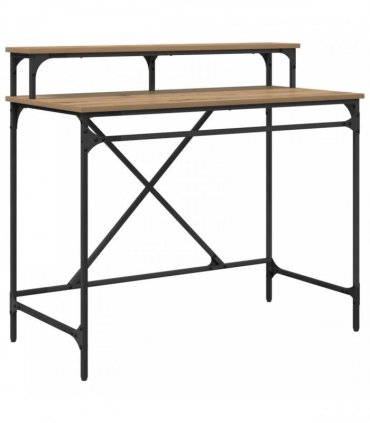 vidaXL Desk Artisan Oak 100 x 50 x 90 cm Engineered Wood