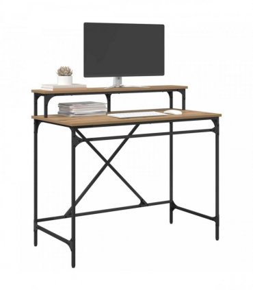 vidaXL Desk Artisan Oak 100 x 50 x 90 cm Engineered Wood