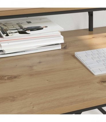 vidaXL Desk Artisan Oak 100 x 50 x 90 cm Engineered Wood