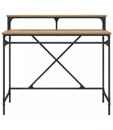 vidaXL Desk Artisan Oak 100 x 50 x 90 cm Engineered Wood