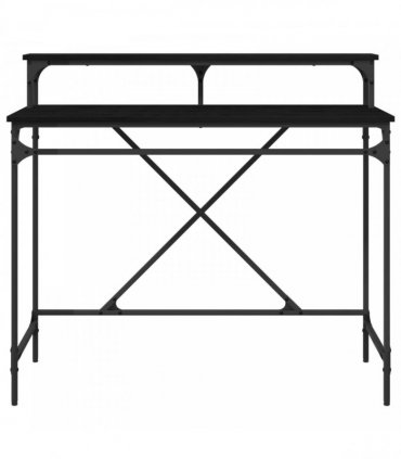 vidaXL Desk Black Oak 100 x 50 x 90 cm Engineered Wood