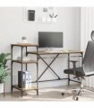 vidaXL Desk Old Wood 135 x 50 x 90 cm Engineered Wood