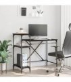 vidaXL Desk Black Oak 105 x 50 x 90 cm Engineered Wood
