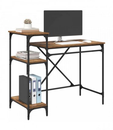 vidaXL Desk Old Wood 105 x 50 x 90 cm Engineered Wood