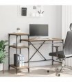vidaXL Desk Artisan Oak 135 x 50 x 90 cm Engineered Wood