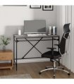 vidaXL Desk Grey Sonoma 100x50x75 cm Engineered Wood and Iron