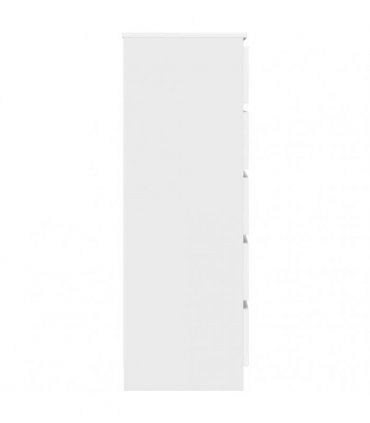 vidaXL Drawer Cabinet White 60x36x103 cm Engineered Wood