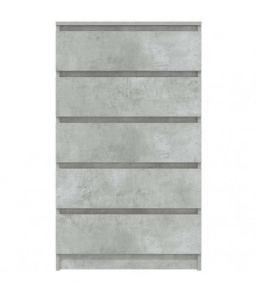 vidaXL Drawer Cabinet Concrete Grey 60x36x103 cm Engineered Wood