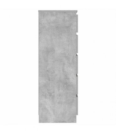 vidaXL Drawer Cabinet Concrete Grey 60x36x103 cm Engineered Wood