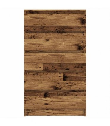 vidaXL Drawer Cabinet Old Wood 60x36x103 cm Engineered Wood