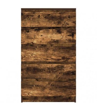vidaXL Drawer Cabinet Smoked Oak 60x36x103 cm Engineered Wood