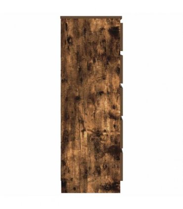 vidaXL Drawer Cabinet Smoked Oak 60x36x103 cm Engineered Wood