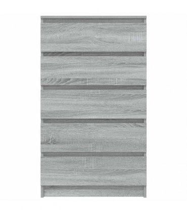 vidaXL Drawer Cabinet Grey Sonoma 60x36x103 cm Engineered Wood