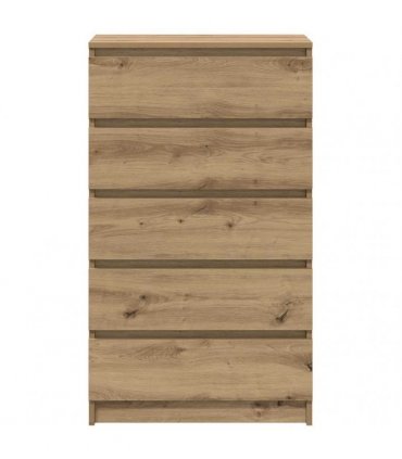 vidaXL Drawer Cabinet Artisan Oak 60x36x103 cm Engineered Wood