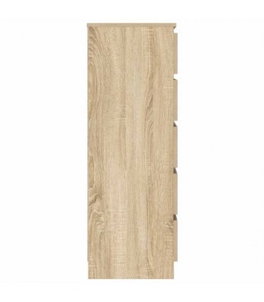 vidaXL Drawer Cabinet Sonoma Oak 60x36x103 cm Engineered Wood