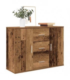 vidaXL Sideboard Old Wood 90x29.5x65 cm Engineered Wood