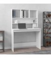 vidaXL Desk with Shelves White 102x45x148 cm Engineered Wood