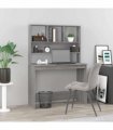 vidaXL Desk with Shelves Grey Sonoma 102x45x148 cm Engineered Wood