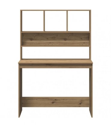 vidaXL Desk with Shelves Artisan Oak 102x45x148 cm Engineered Wood