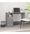 vidaXL Desk with Drawers Grey Sonoma 102x50x76 cm Engineered Wood