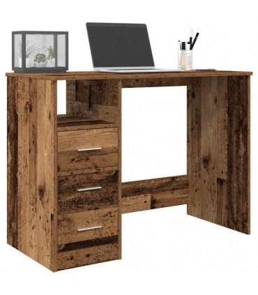 vidaXL Desk Old Wood 102x50x76 cm Engineered Wood