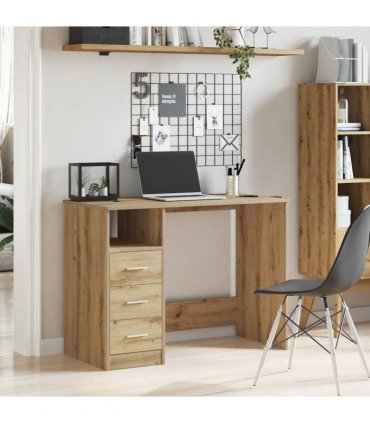 vidaXL Desk Artisan Oak 102x50x76 cm Engineered Wood