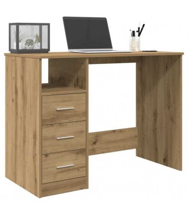 vidaXL Desk Artisan Oak 102x50x76 cm Engineered Wood