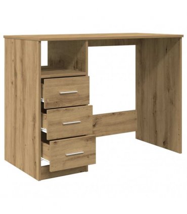 vidaXL Desk Artisan Oak 102x50x76 cm Engineered Wood