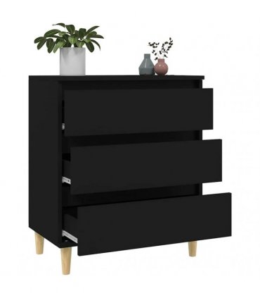 vidaXL Sideboard Black 60x35x70 cm Engineered Wood