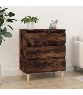 vidaXL Sideboard Smoked Oak 60x35x70 cm Engineered Wood — V0672037892