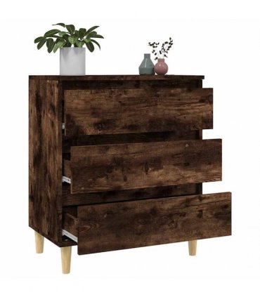 vidaXL Sideboard Smoked Oak 60x35x70 cm Engineered Wood — V0672037892