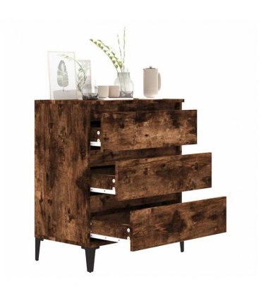vidaXL Sideboard Smoked Oak 60x35x70 cm Engineered Wood — V0672037895