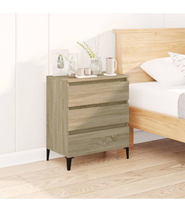 vidaXL Sideboard Sonoma Oak 60x35x70 cm Engineered Wood — V0672037896