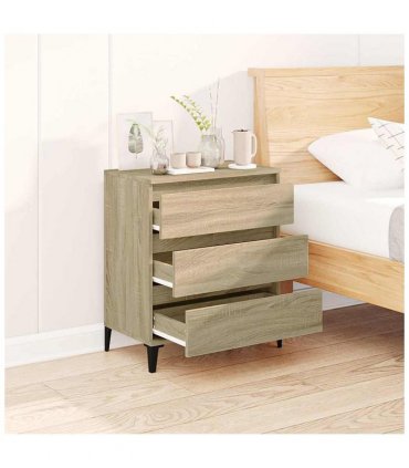 vidaXL Sideboard Sonoma Oak 60x35x70 cm Engineered Wood — V0672037896