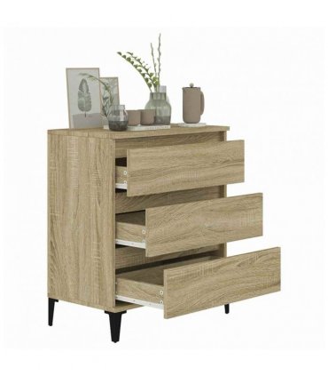 vidaXL Sideboard Sonoma Oak 60x35x70 cm Engineered Wood — V0672037896