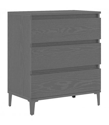 vidaXL Sideboard with Drawer Black Oak 60 x 35 x 70 cm Engineered Wood — V0672037899
